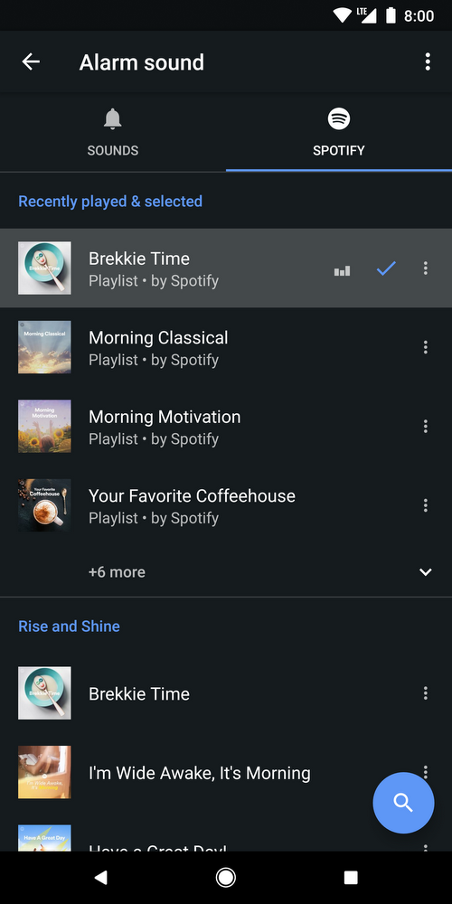 Alarm app spotify songs mp3